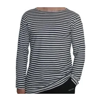 Pánské tričko GENERAL ARMY Námořnické triko dlouhý rukáv černobílé pruhy - ruské námořnictvo, 100% bavlna velkost S