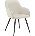 Čalouněná sametová židle Tarje | písková