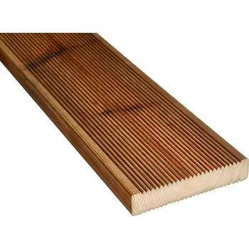 Terasové prkno Real DECK Terasové prkno Borovice finská impregnovaná jemná drážka 28×146×3000 mm