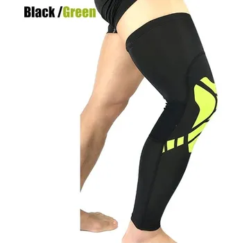 Cyklistické návleky Sportovní návleky na kolena s dlouhou opěrkou - Zelená,L