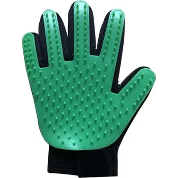 Péče o srst a drápky Rukavice na vyčesávání srsti pro kočky a psy | speciální kartáč na chlupy domácích mazlíčků - zelená vpravo