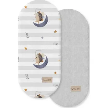 Prostěradlo ALBERO MIO prostěradla do kočárku 2ks Ježek