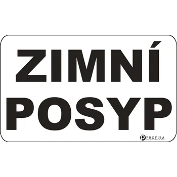 Informační tabulka PROFIBA Samolepka "ZIMNÍ POSYP"
