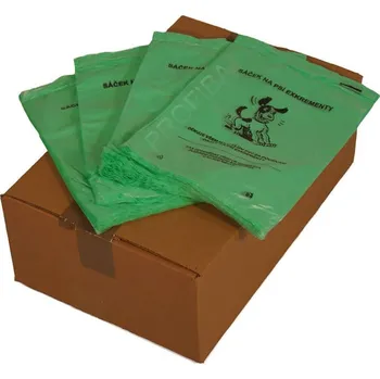 Venkovní odpadkový koš PROFIBA Sáčky na psí exkrementy - Pvc zelené, typ ZB - KRABICE