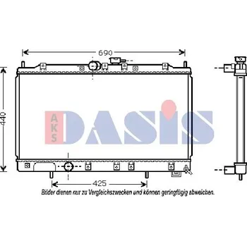 Chladič motoru Chladič, chlazení motoru AGB 522208A1