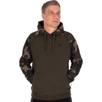 Rybářské oblečení FOX - Mikina Khaki/Camo Pullover Premium 310 Hoodie, vel. XXL