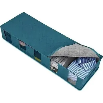 Úložný box Úložný vak pod postel s nastavitelnými přihrádkami | organizér oblečení, vak na boty - Modrá B3895B