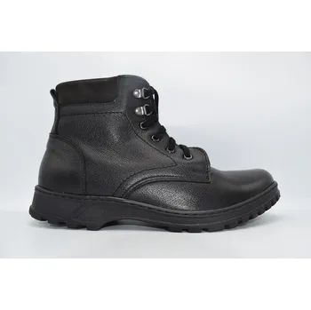 Pánské polobotky HILBY K018 pánská zimní obuv black/groch černá Velikost: 42