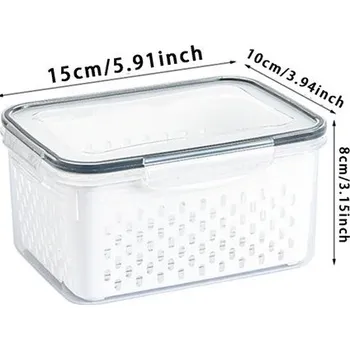 Úložný box Úložný box na čerstvé ovoce a zeleninu | Organizér, Kontejner do lednice - 850 ml