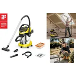 Kärcher WD 6 P S (1.628-380.0) - Multifunkční mokro-suchý vysavač, zásuvka na nářadí, 30 l, 1300 W + Bezstarostný servis