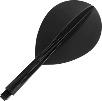 Příslušenství pro šipky Condor Letky Zero Stress - Teardrop - Short - Black CN094