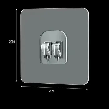 Koupelnový nábytek Polička do koupelny bez vrtání | Koupelnový organizér - Háček-1ks