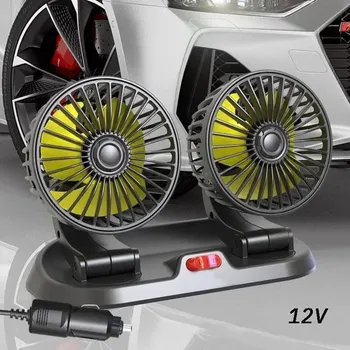 Auto ventilátor 5V 12V 24V | ventilátor do auta, auto příslušenství - 12V zelená
