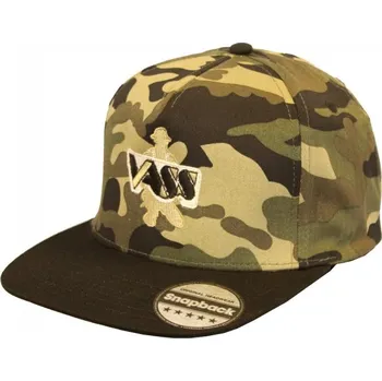 Kšiltovka VASS Čepice Snapback Camo Black Peak
