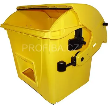 Zahradní úložný box PROFIBA Plastový kontejner 1100 litrů - s výsypem na zimní posyp - více barevných provedení