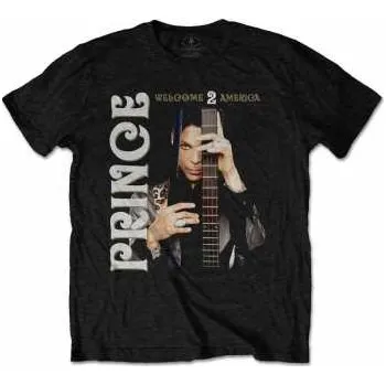 Pánské tričko Merch Prince: Tričko Welcome 2 America S 2022