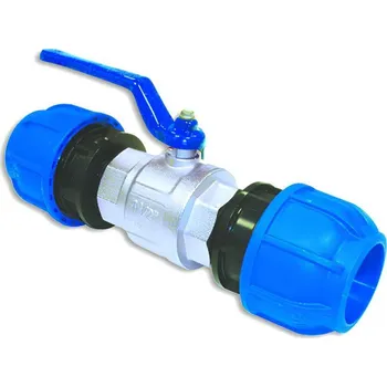 Vodovodní potrubí SICOMAT - Potrubní rozvody stlačeného vzduchu Kulový kohout se spojkami G3/4" 20 mm