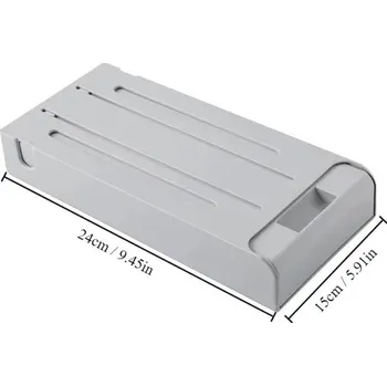 Úložný box Organizér na stůl se skrytým šuplíkem | úložný regál, kancelářský box - 1ks šedý