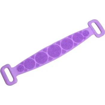 Tělový peeling silikonový kartáč na záda pro peeling | koupelový kartáč, tělový peeling - Nachový