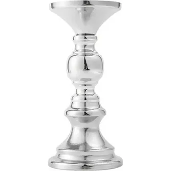 Svícen Zlaté svícny na stůl | Svícny, Dekorace - Stříbrný,1KS