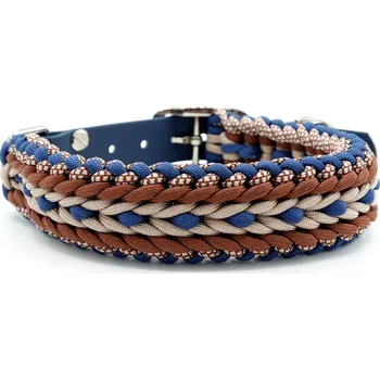 Obojek pro psa Tmavomodrý elegán obojek Velikost: 26 - 35 cm