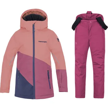 Dívčí bunda Dětský lyžařský komplet Kigali Rosette/malaga 110-116 + Akita Malaga 110-116