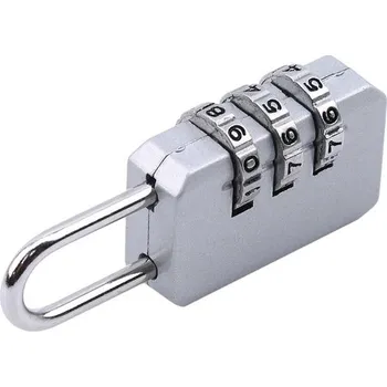 Příslušenství k zavazadlu Číselný zámek na kufr | bezpečnostní zámek, kódový zámek - Stříbro 10ks