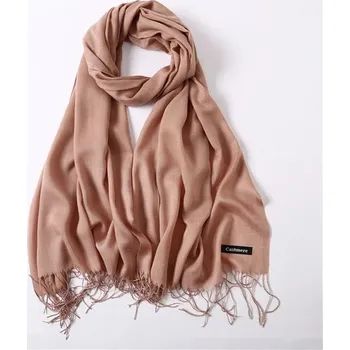 Šála Zimní elegantní kašmírová šála | dámská šála - Červený velbloud