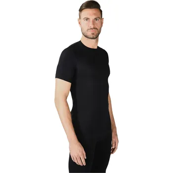 Pánské tričko Pánské triko s krátkým rukávem s příměsí kašmíru Barva: Černá, Velikost: L/XL