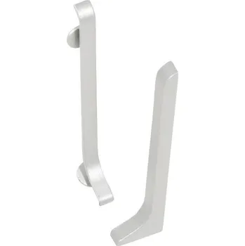 soklová lišta NOVÁK Koncovka pravá pro lištu 60mm lakovaná bílá matná, 2ks AASE 60-KP-A/RAL9003M