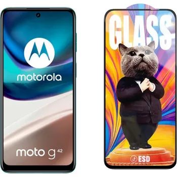 3D Ochranné tvrzené sklo na Motorola Moto G42 - Mr. Cat ESD