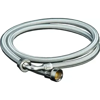 Sprchová hadice Pračková napouštěcí hadice s kolenem - NEREZ, 150 cm