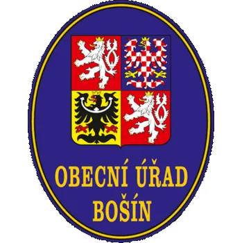Informační tabulka PROFIBA Smaltovaná cedule OBECNÍ ÚŘAD se státním znakem a názvem obce (modrá/zlatá)
