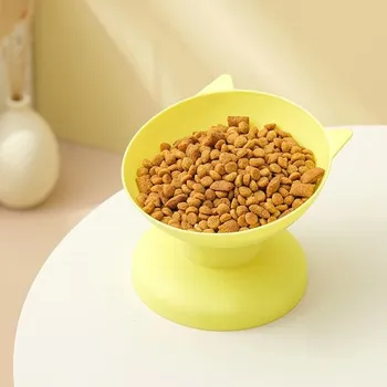 Miska pro psa Miska pro psy a kočky proti hltání | krmítko pro domácí mazlíčky - Žlutá