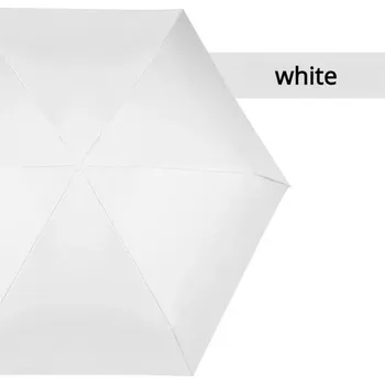 Skládací větruodolný mini deštník do kabelky | Ochrana před deštěm i sluncem - BÍLÝ