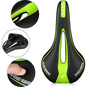 Sedlo na kolo Pohodlné gelové cyklistické sedlo - Zelená