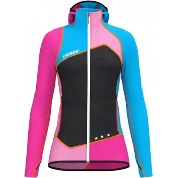 Dámská mikina Crazy mikina Ionic - dámská - černá/modrá/růžová Velikost: S