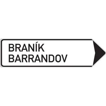 Dopravní značka PROFIBA Značka "Směrová tabule (s dvěma místními cíli)"