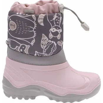 Dívčí sněhule RenBut Dětské sněhule Ren But MUFLON růžovo šedá Muflon sněhule vel.: 21-22