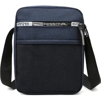 Pánská messenger taška plátěná | taška přes rameno, pracovní taška - modrý