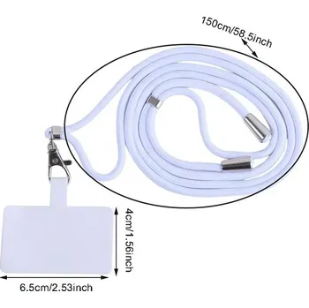 Šňůra na telefon proti ztrátě | řetízek na mobil - Bílý