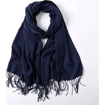 Šála Zimní elegantní kašmírová šála | dámská šála - Námořnická modrá