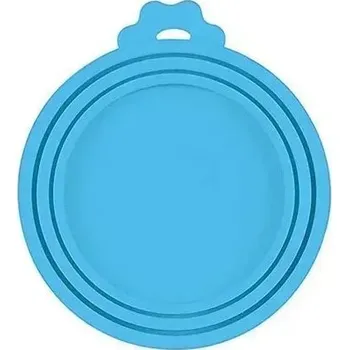 Miska pro psa Silikonový kryt na konzervy pro psy a kočky | Izolační kryt - světle modrá