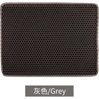 Toaleta pro kočku Nejlepší omyvatelná podložka pod kočičí záchod | Chovatelské potřeby - Šedá,Rozměr 55 x 75 cm