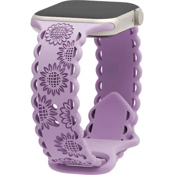 Perforované slunečnice řemínek pro Apple Watch 38/40/41/42(S10)mm Barva: Lila