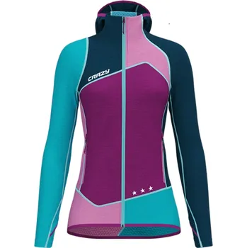 Dámská mikina Crazy mikina Ionic - dámská - tmavě/světle modrá/fialová Velikost: S