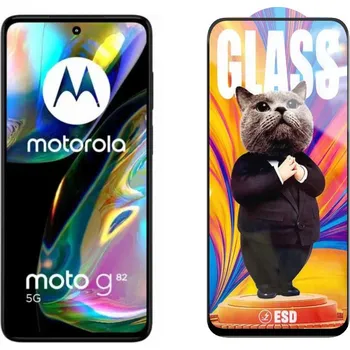 3D Ochranné tvrzené sklo na Motorola Moto G82 - Mr. Cat ESD