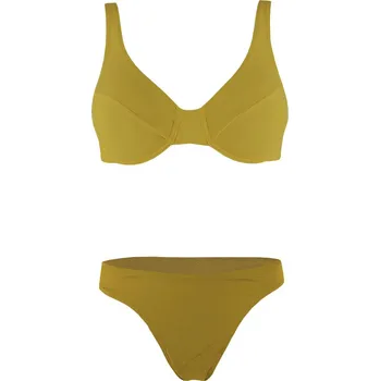 Dámské plavky Pestra dámské nevyztužené plavky M khaki