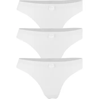 Kalhotky Ria Sport tanga z mikrovlákna 3 ks M bílá