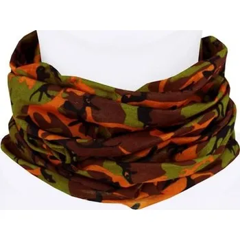 Šála Olive Army - multifunkční nákrčník tmavě zelená